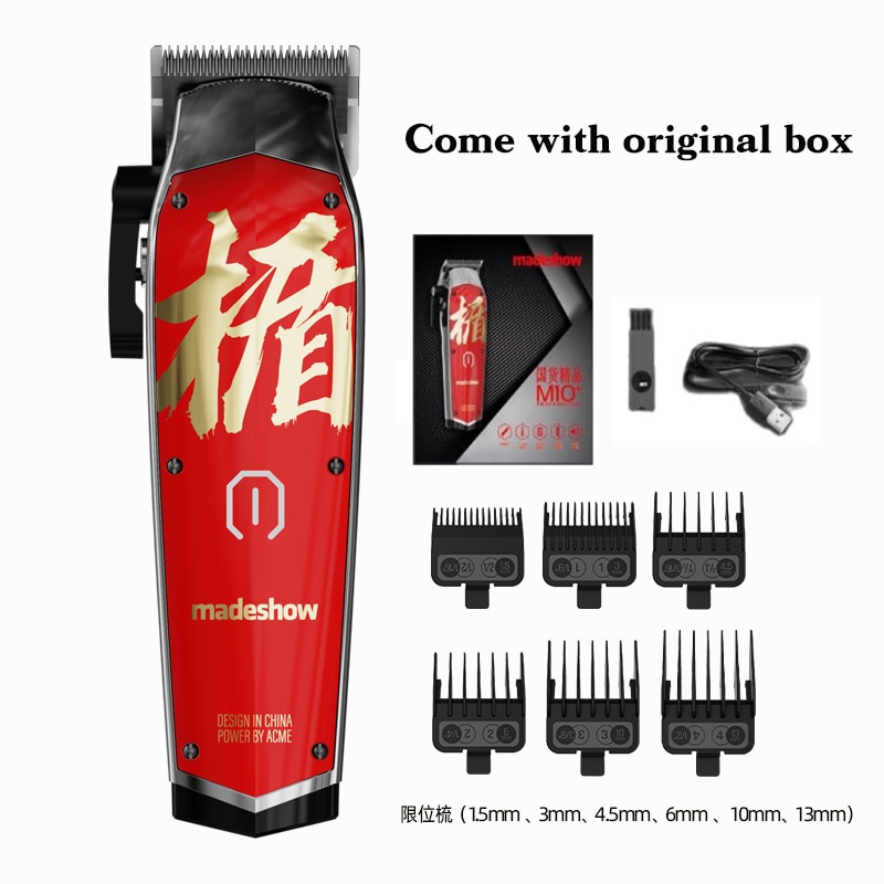 Professional Hair Clipper For Man Madeshow M10 M11 Beard Trimmer Barber 0mm Bald Head Trimmer Hair Cutting Machine 7000 RPM