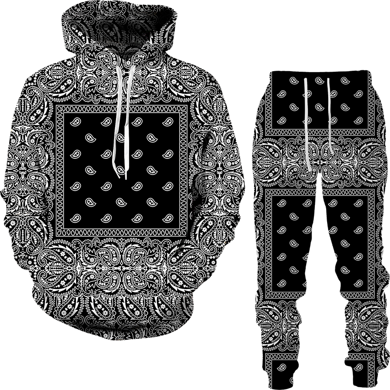 Brand Fashion Men Tracksuit 2 Piece Hoodies and Pants Womens Sweat Suits Plus Size Hip Hop Jogger Sets Streetwear Men Clothing