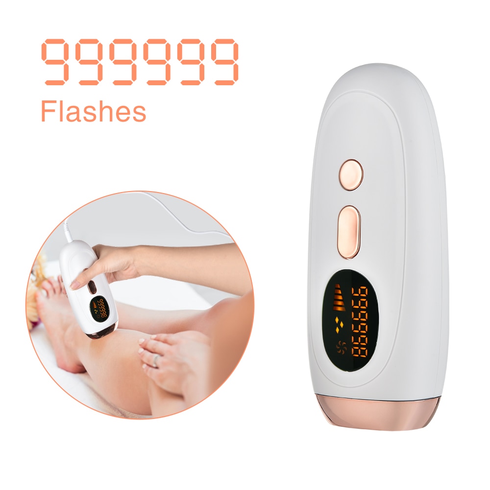 999999 Flash IPL Laser Hair Removal Instrument Painless Electric Epilator Pulsed Light Device 5 Adjustable Remover Machine