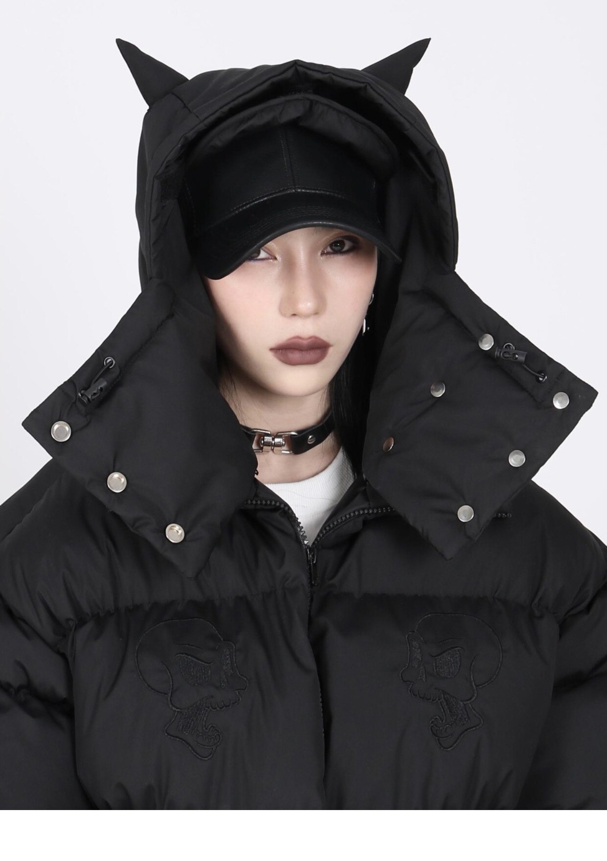 2023 Devil Bubble Parkas Jackets Men,Y2K Outwears,Winter Warm Detachable Parka,Women Oversized Coats,Mens Hip Hop Brand Jacket