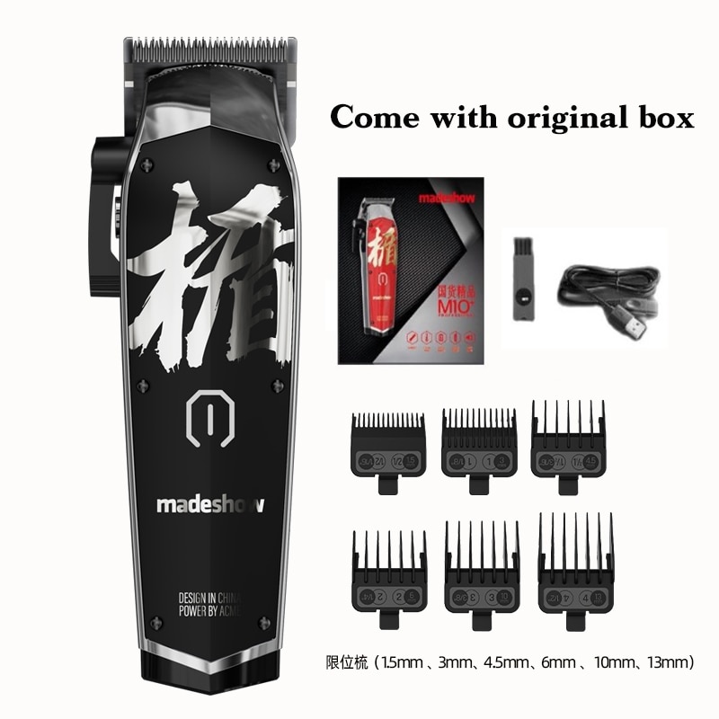 Professional Hair Clipper For Man Madeshow M10 M11 Beard Trimmer Barber 0mm Bald Head Trimmer Hair Cutting Machine 7000 RPM