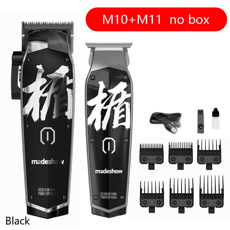 Professional Hair Clipper For Man Madeshow M10 M11 Beard Trimmer Barber 0mm Bald Head Trimmer Hair Cutting Machine 7000 RPM