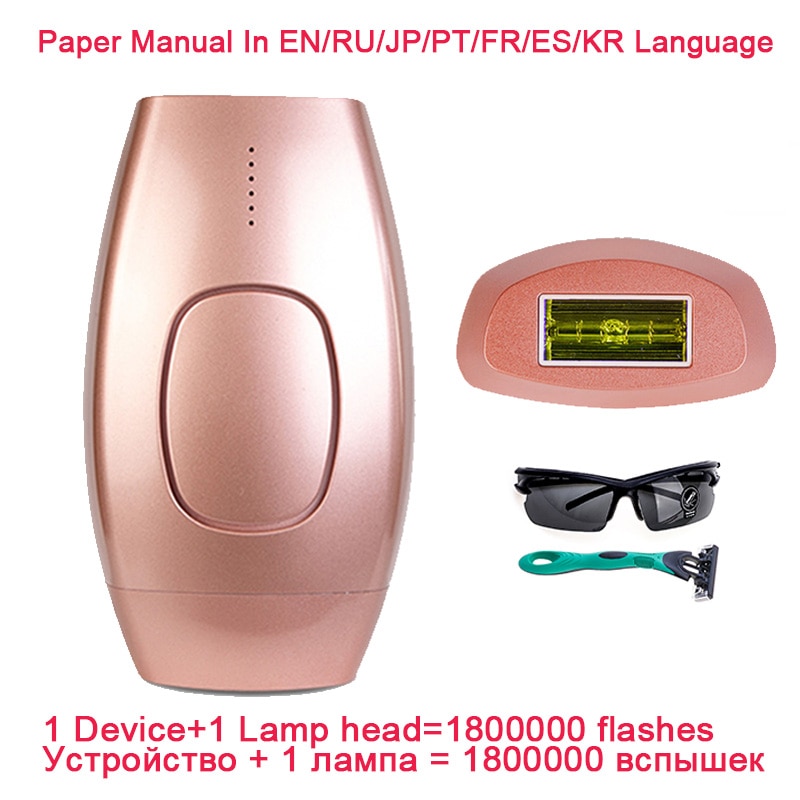 1800000 Flash Permanent IPL Epilator Laser Hair Removal depiladora facial Electric photoepilator Painless Hair Remover dropship