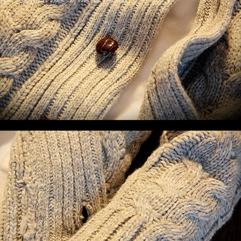 Supzoom 2022 New Arrival Top Fashion Turn-down Collar Regular Cotton Cardigan Male Casual Single Breasted Button Sweater Men