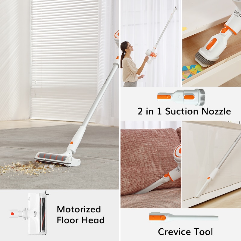 ILIFE G80 Cordless Handheld Vacuum Cleaner, 22000pa Suction, 45 mins Runtime,LED Illuminate, 45mins Runtime, Home Appliance