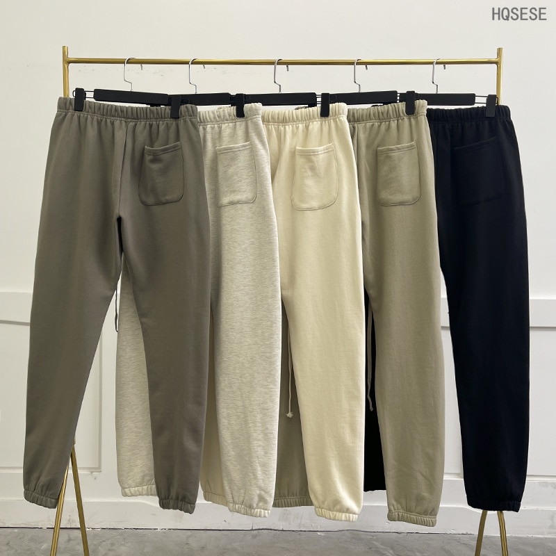 Essentials Pants Oversized Reflective Letter Sweatpants Streetwear Hip Hop Loose Men's Women's 100% Cotton Sports Pants