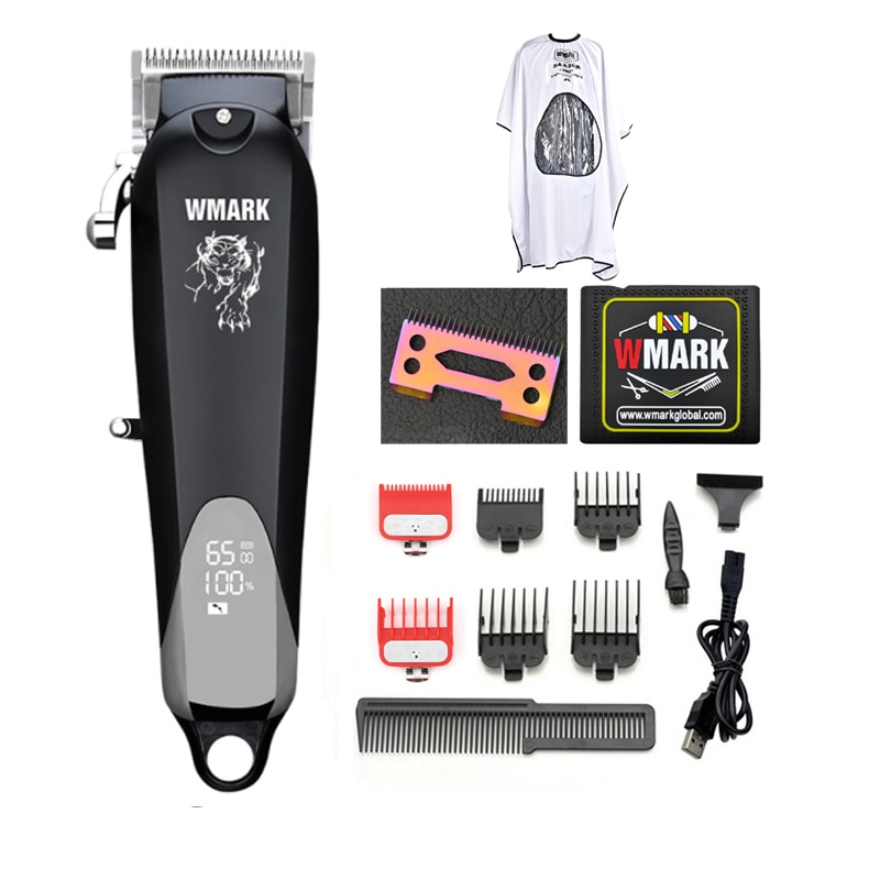 WMARK NG-103Plus NG-103B Professional Cordless Hair Clippers Hair Cutter Hair Cutting Machine Hair Trimmer 6500 rpm