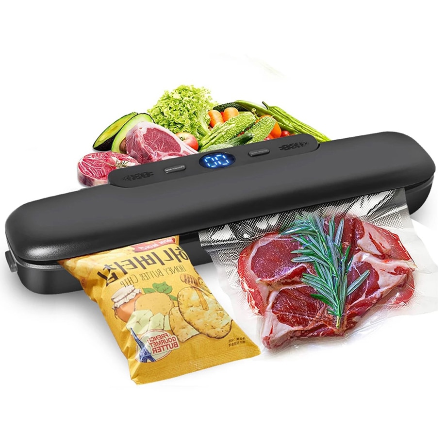 Vacuum Sealer Packing Machine 220v/110v Kitchen Food Fresh Keeping Automatic Sealing Machine Home Appliance 10pcs Vacuum Bag