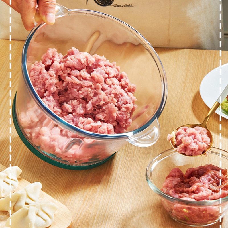 MELNG 2 Speeds Electric Chopper Meat Grinder Food Processor Slicer Vegetable Chopper Stainless Steel with 2 Pcs Knife Holders