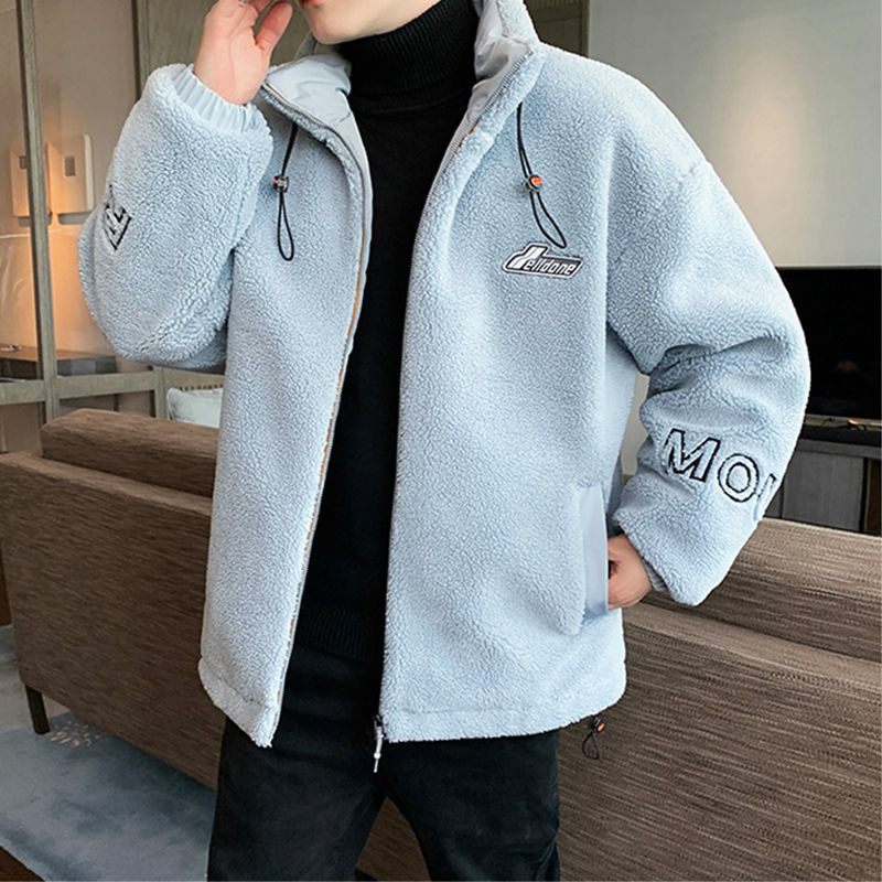 2022 Tide Brand Men's Cotton Coat Thickened Polar Fleece Winter Warm Jacket Top Fashion Cotton Clothes Men's Jacket