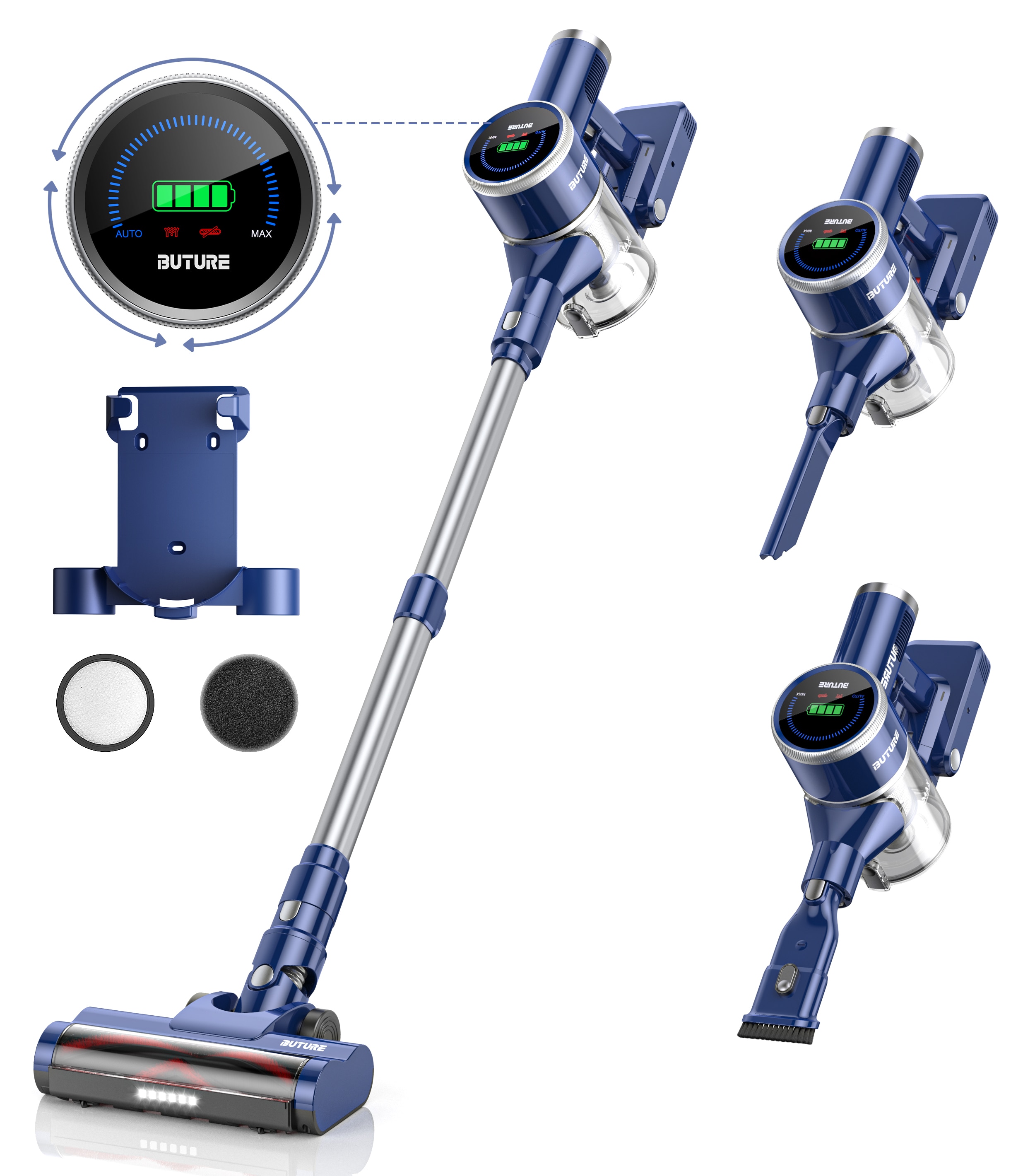 400W 33000PA Suction Power JR600 Cordless Wireless Handheld vacuum cleaners for pet home appliance 1L Dust Cup Removable Battery