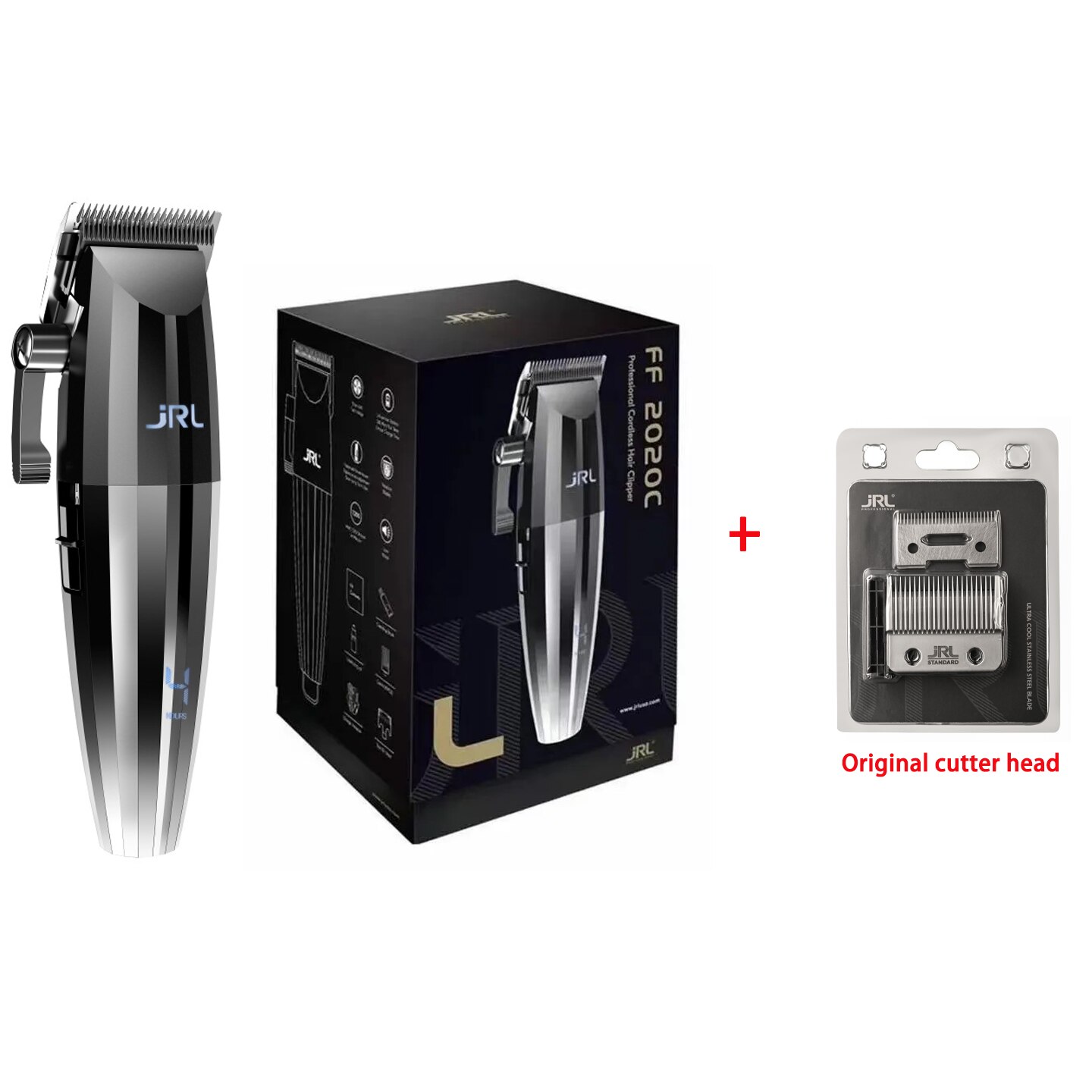 Madeshow M5 M6,Professional Cordless Hair Clipper, Men's Barber Beard Trimmer, All Steel T-shaped Cutter Head,Metal Body Barber