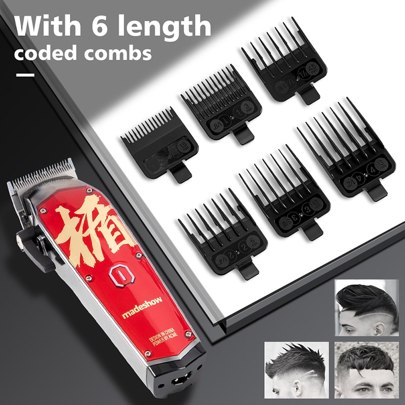 Professional Hair Clipper For Man Madeshow M10 M11 Beard Trimmer Barber 0mm Bald Head Trimmer Hair Cutting Machine 7000 RPM