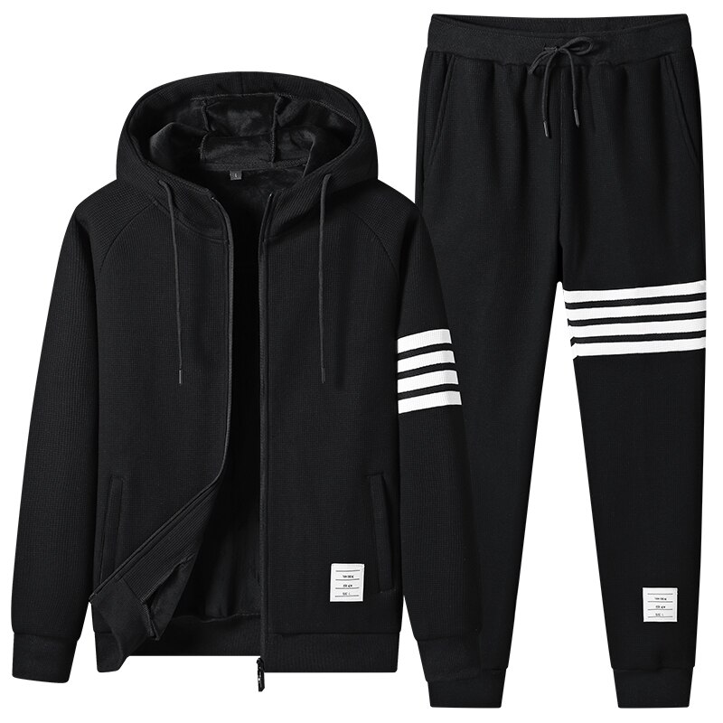 Men Clothing 2022 Korean Fashion New Winter Men Sets Two Piece Hoodies And Pant Sweatshirts Designer Clothes Plus Size Tracksuit