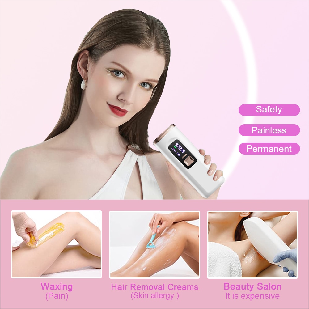 Hair Removal IPL Laser Epilator for Women Body Bikinis Painless IPL Pulsed Light Epilator Laser Hair Remover Depilation Machine