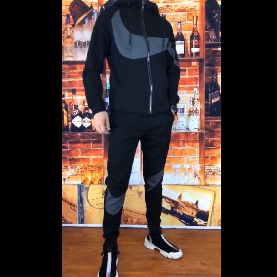 Men's suits autumn winter cotton clothes suit man sports fashion sweatshirt