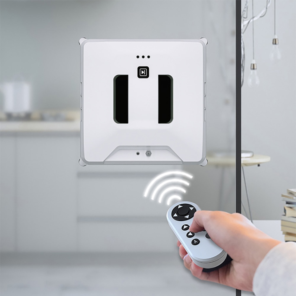 Phoreal W130 Window Cleaner Robot Square High Suction for Window Tile Wall washing, Magnetic Window Cleaner W140 Water Spray