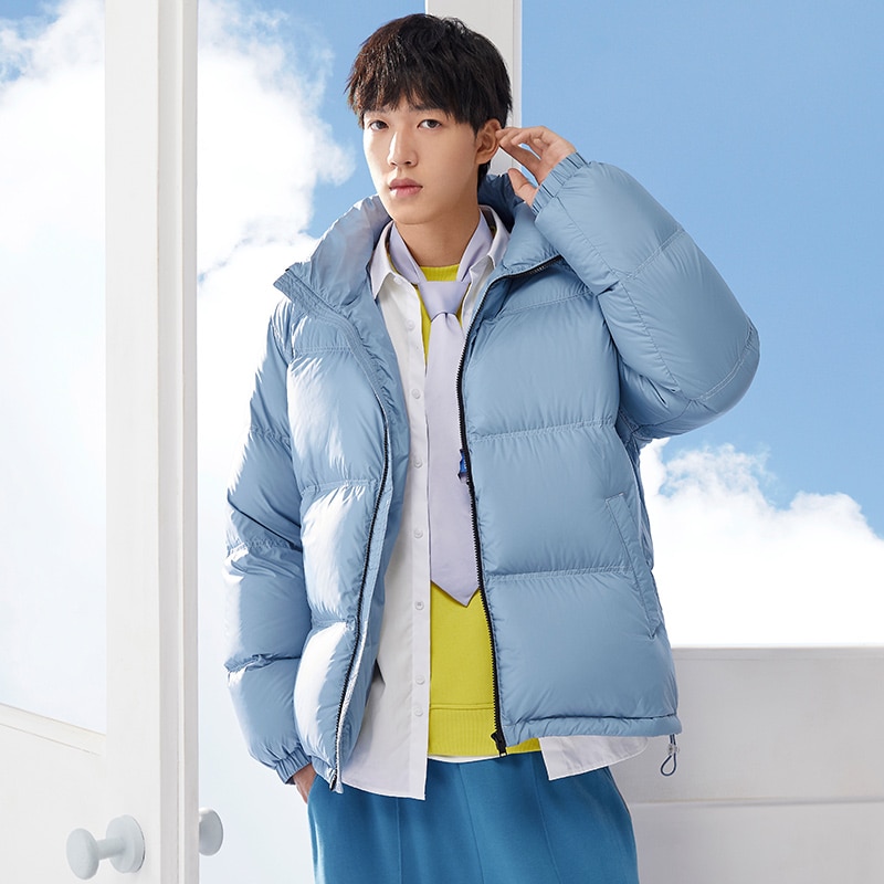 SEMIR Lightweight Down Jacket Men Winter Stand-Up Collar Cloud Couple Clothes Thick Coat Brand Winter Clothes