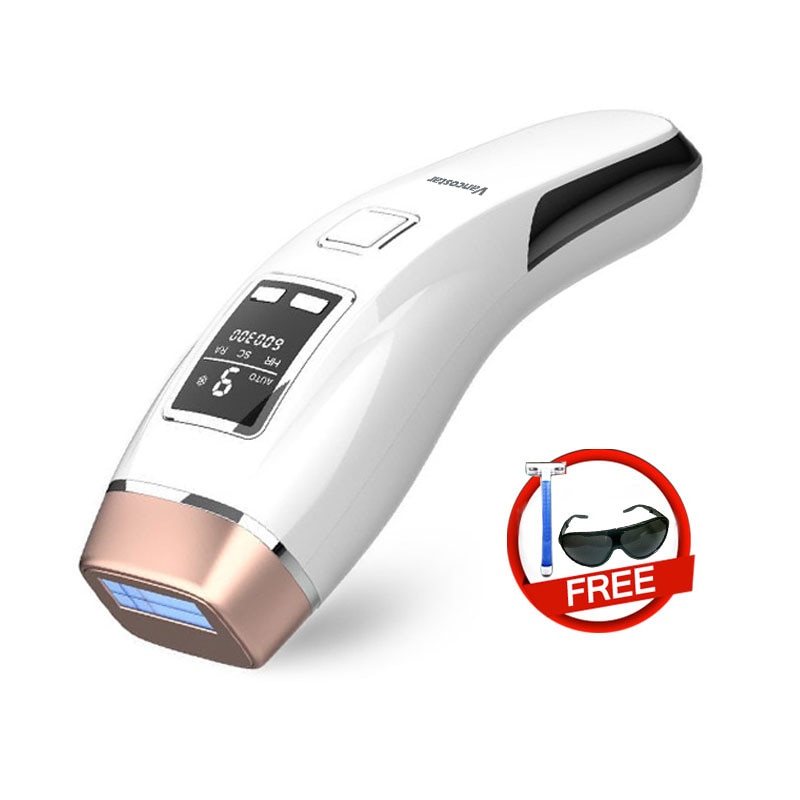 Newest 4in1 IPL Hair Removal Laser Epilator 999000 Flash Cooling LCD Acne Treatment Rejuvenation Device for Home Bikini Trimmer