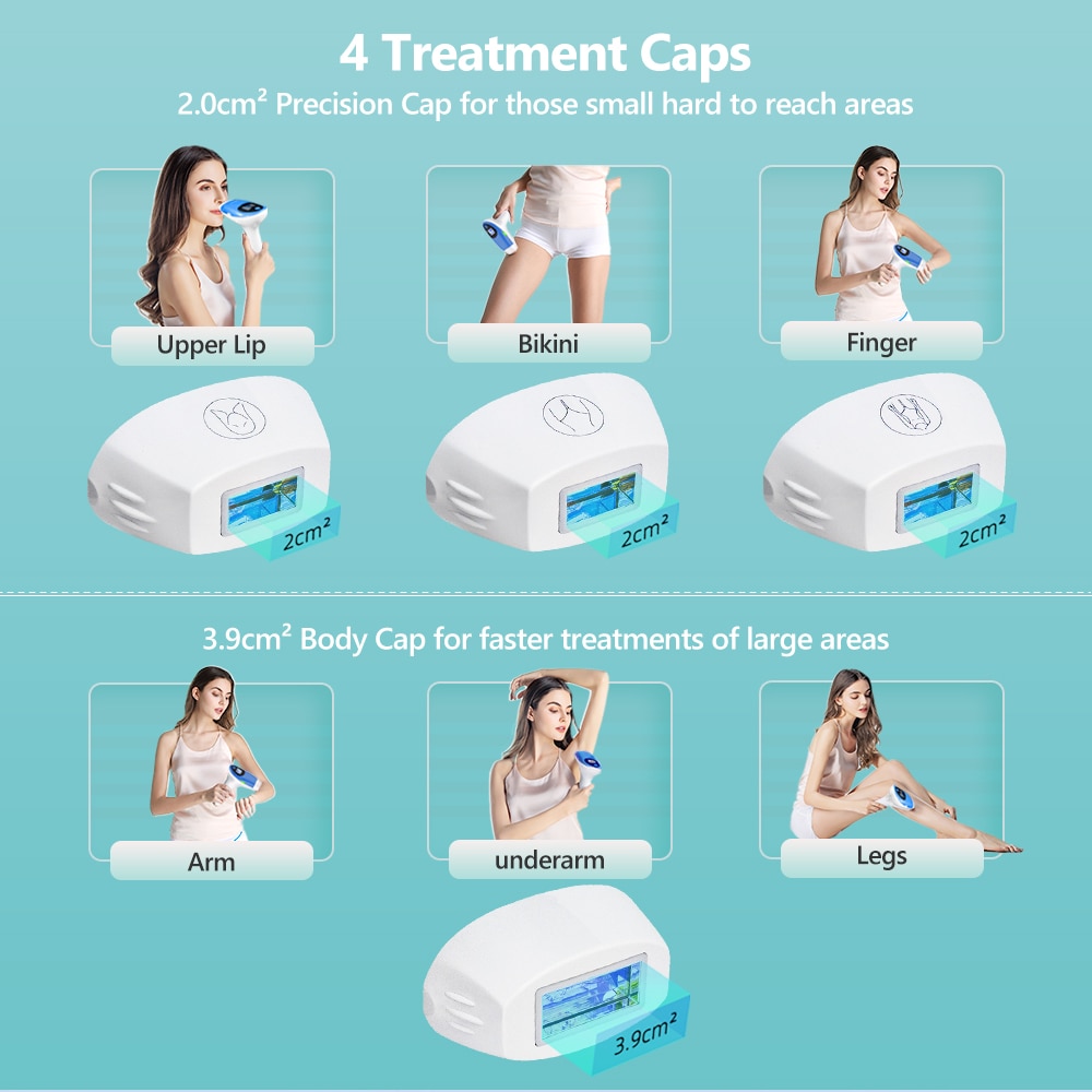 MLAY T3 Depilator Accessories Quartz Lamps 500000 Shots Hair Removal Lenses Use For Bikini Face Body Small Caps Special Lamp