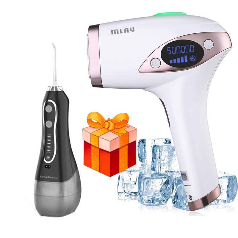 Mlay Laser T4 Laser Hair Removal Device Laser Hair Removal ICE Cold IPL Epilation Flashes 500000 mlay IPL Hair Removal Painless