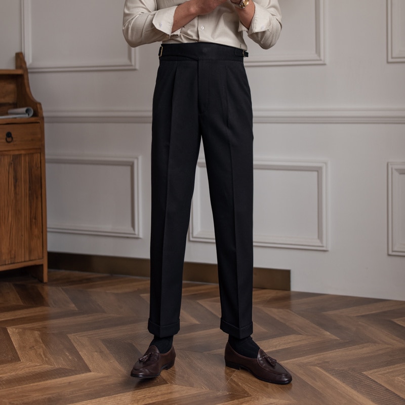British Style Suit Pant Men Formal Wear Men Dress Pant Business Office Trouser High Quality Men Dress Pant Men Solid Color Pant