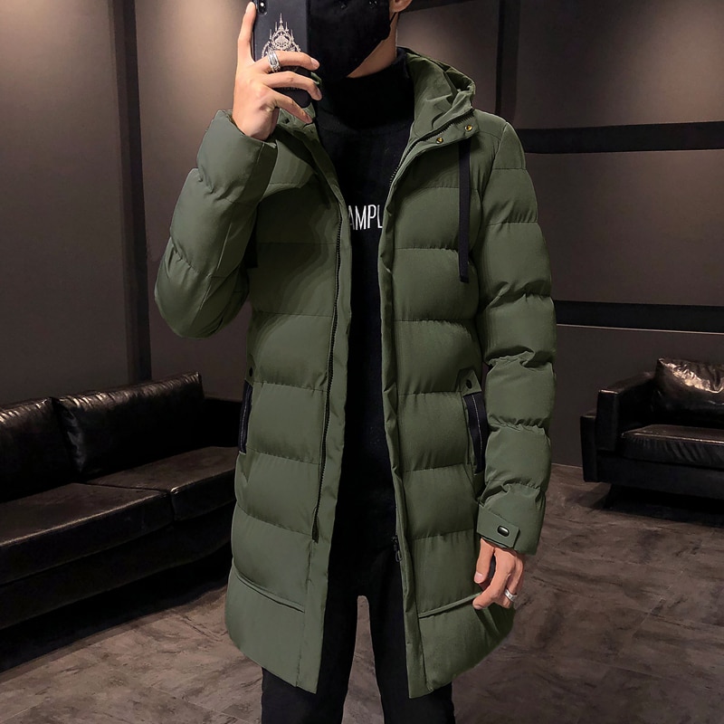 Varsanol New Men's Parkas Long Cotton Winter Jacket Coat For Men Brand Bomber Jacket Thick Parka Homme Warm Tops -20 Degree