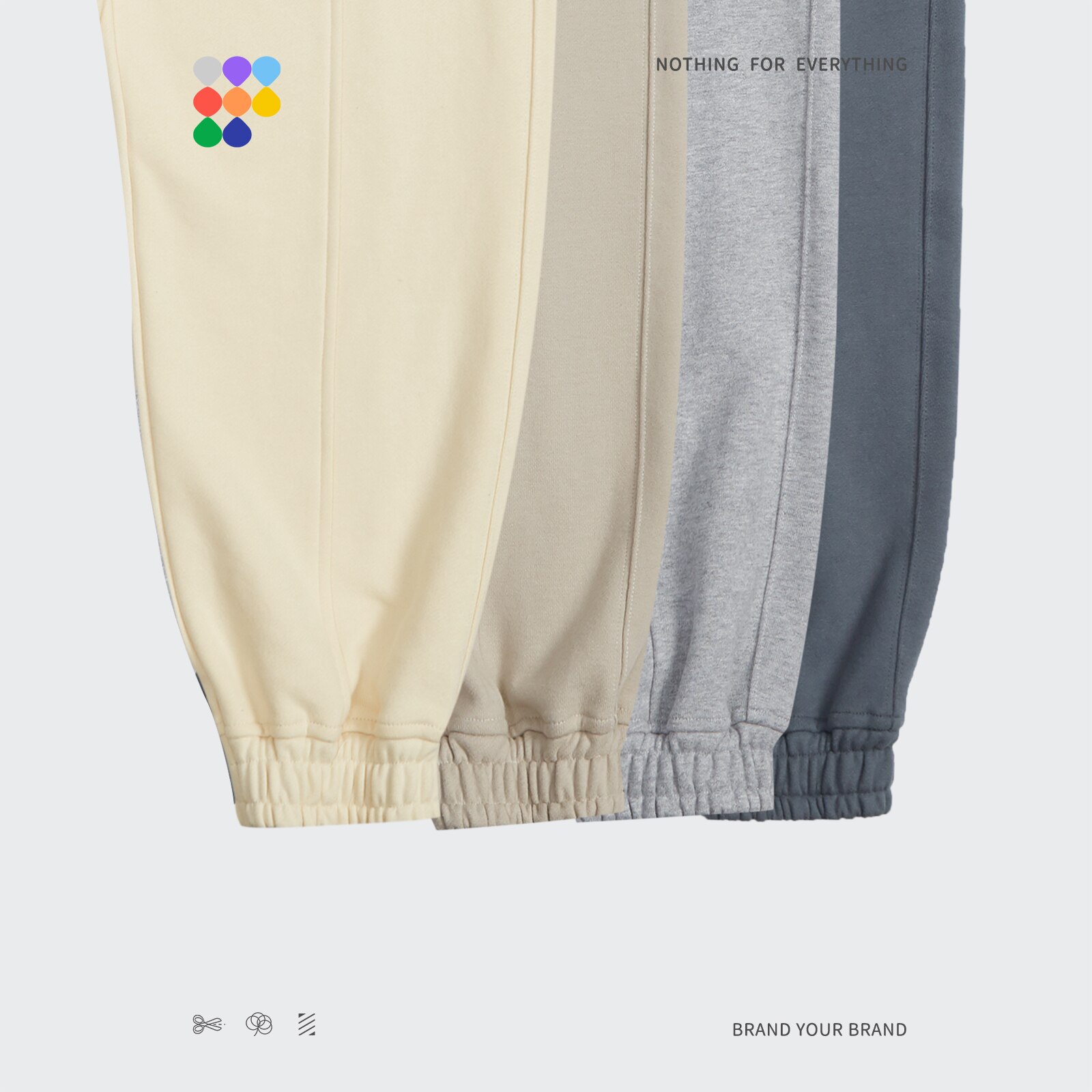 INFLATION 460gsm Heavyweight French Terry Sweatpant Unisex Trendy Leisure 100% Cotton Jogger Pants Men Track Pant