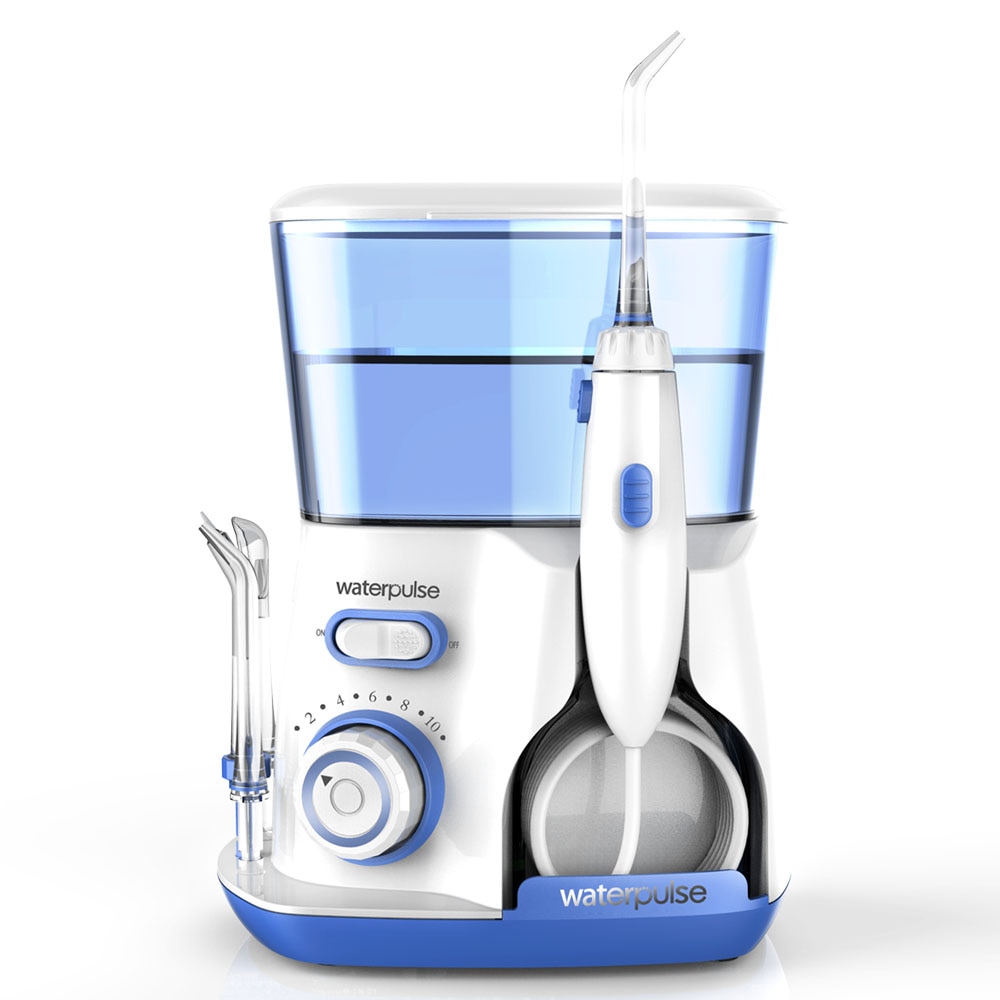 Waterpulse Electric Oral Irrigator Dental Cleaning Teeth Whitener Water Jet Flosser 800ML Tank Dentistry Tooth Brush Cleaner