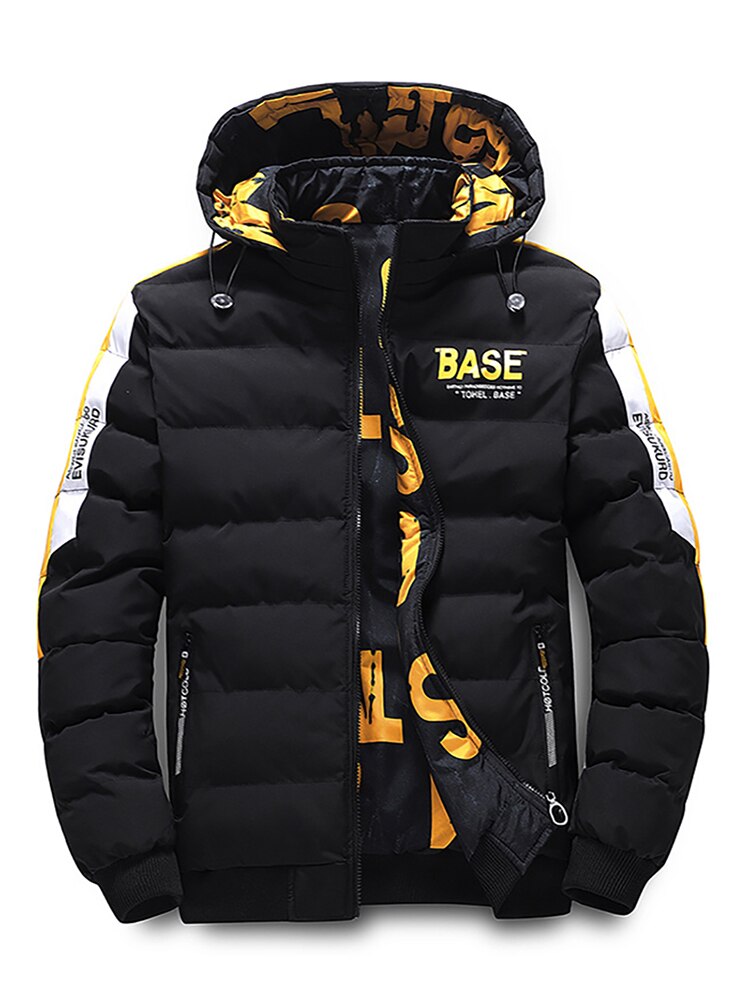 Reversible Winter Jacket Men Outdoor Hooded Men Winter Male Jacket Parka Coat Oversize 2 Side Wear Men Down Jackets Overcoat