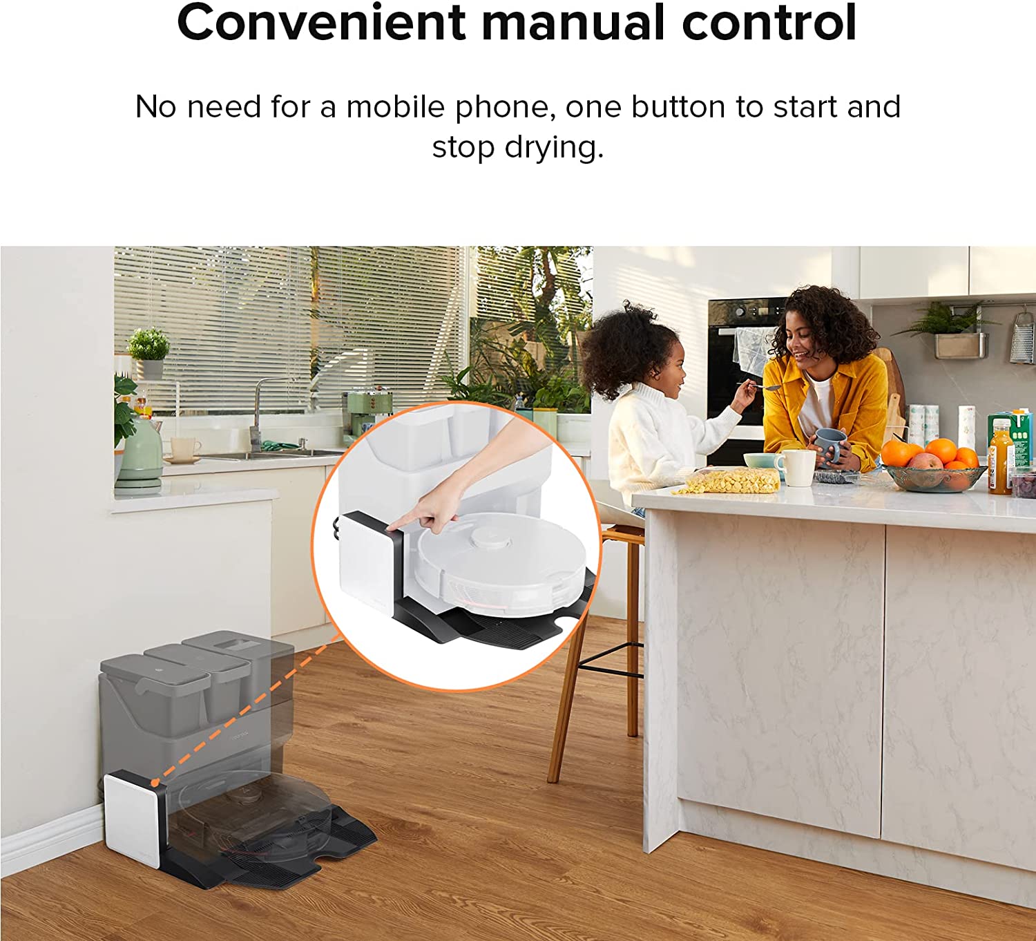 Original Roborock Empty Wash Fill Dock Smart Dryer Module Robot Cleaner Accessory Part Mop Drying For S7 MaxV Ultra App Control