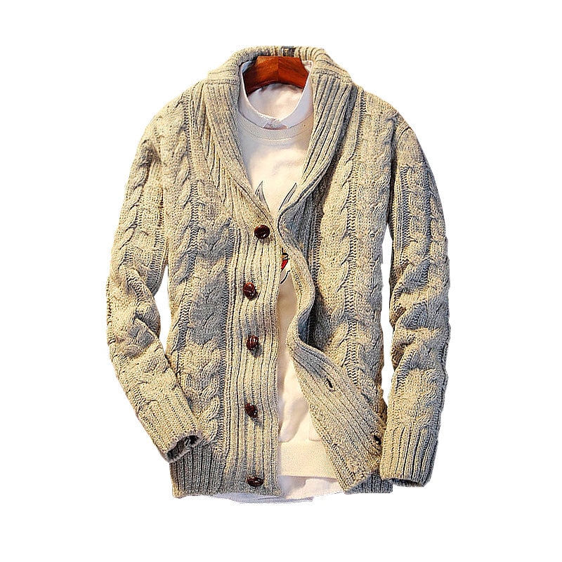 Supzoom 2022 New Arrival Top Fashion Turn-down Collar Regular Cotton Cardigan Male Casual Single Breasted Button Sweater Men