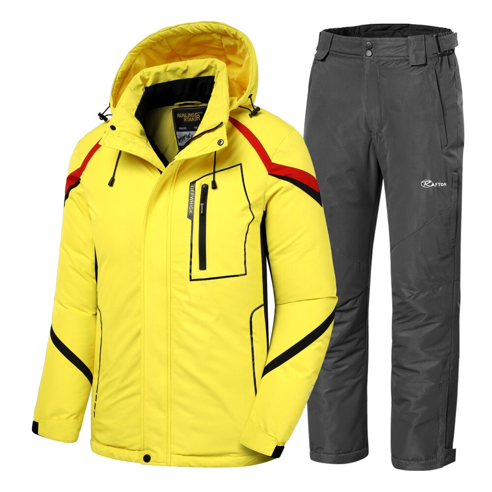 Men Winter New Outdoor Jet Ski Premium Snow Warm Parkas Jacket Coat Men's Outwear Casual Hat Waterproof Thick Fleece Parka Men