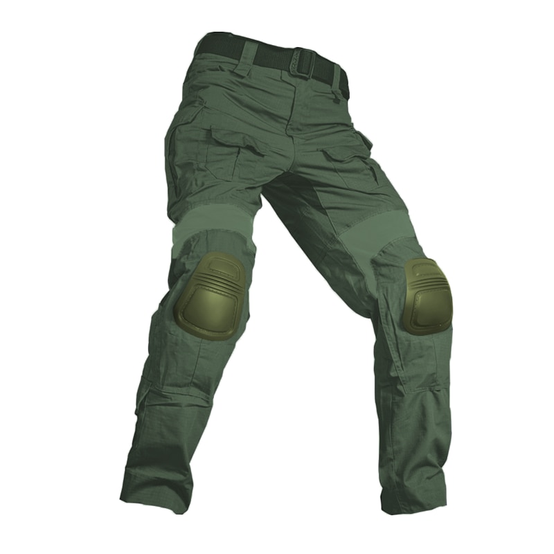 Men Military Tactical Trousers CP Camouflage Multicam Cargo Pant Casual Work Clothing Combat Airsoft  Army Green Knee Pads Pants