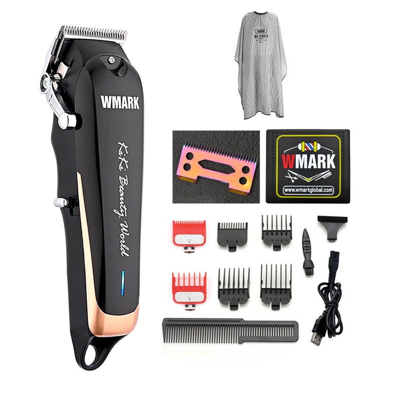 WMARK NG-103Plus NG-103B Professional Cordless Hair Clippers Hair Cutter Hair Cutting Machine Hair Trimmer 6500 rpm