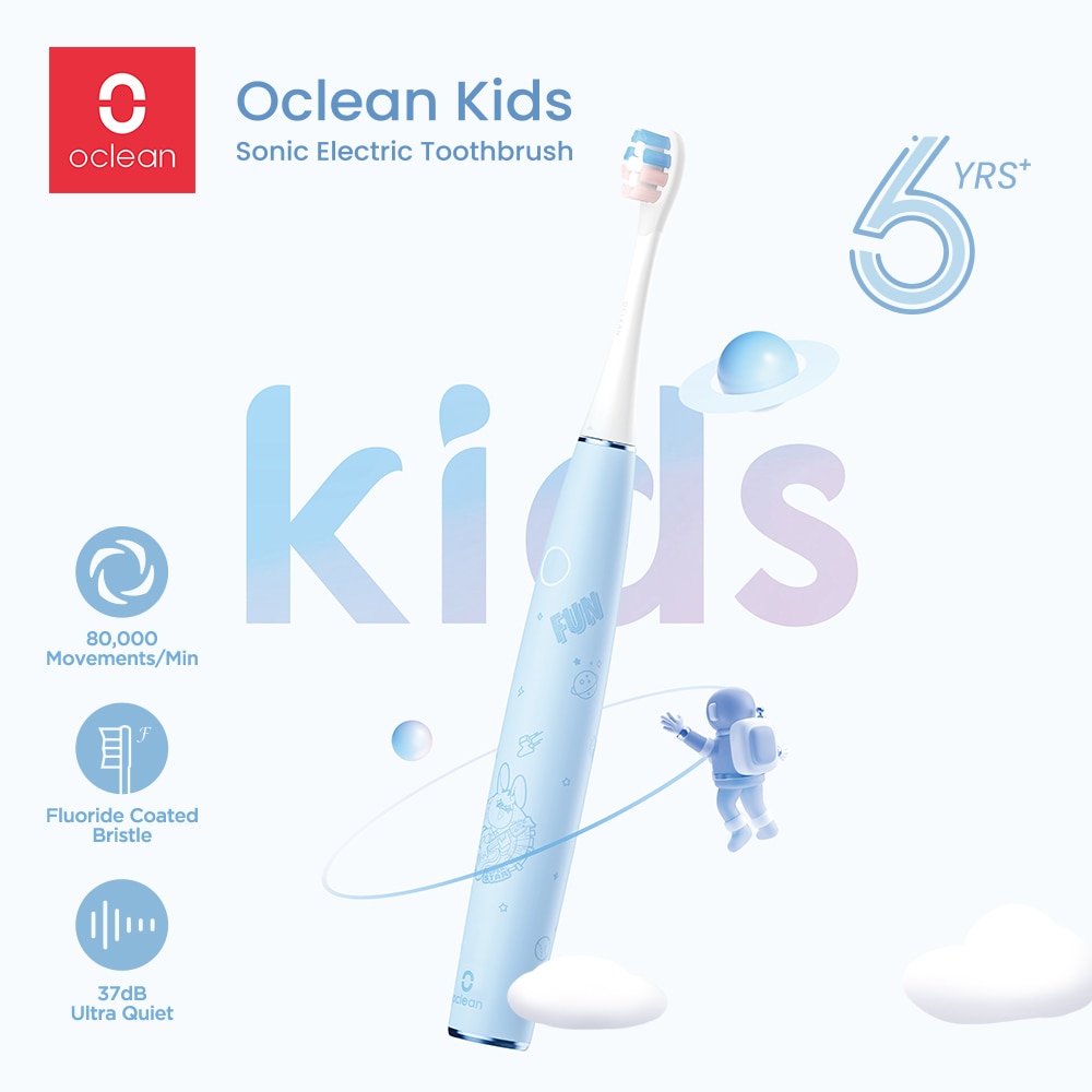 Oclean Kids Sonic Electric Toothbrush for Children Ultrasonic Dental Teeth Whitening Kit Rechargeable Portable Baby Teeth Brush