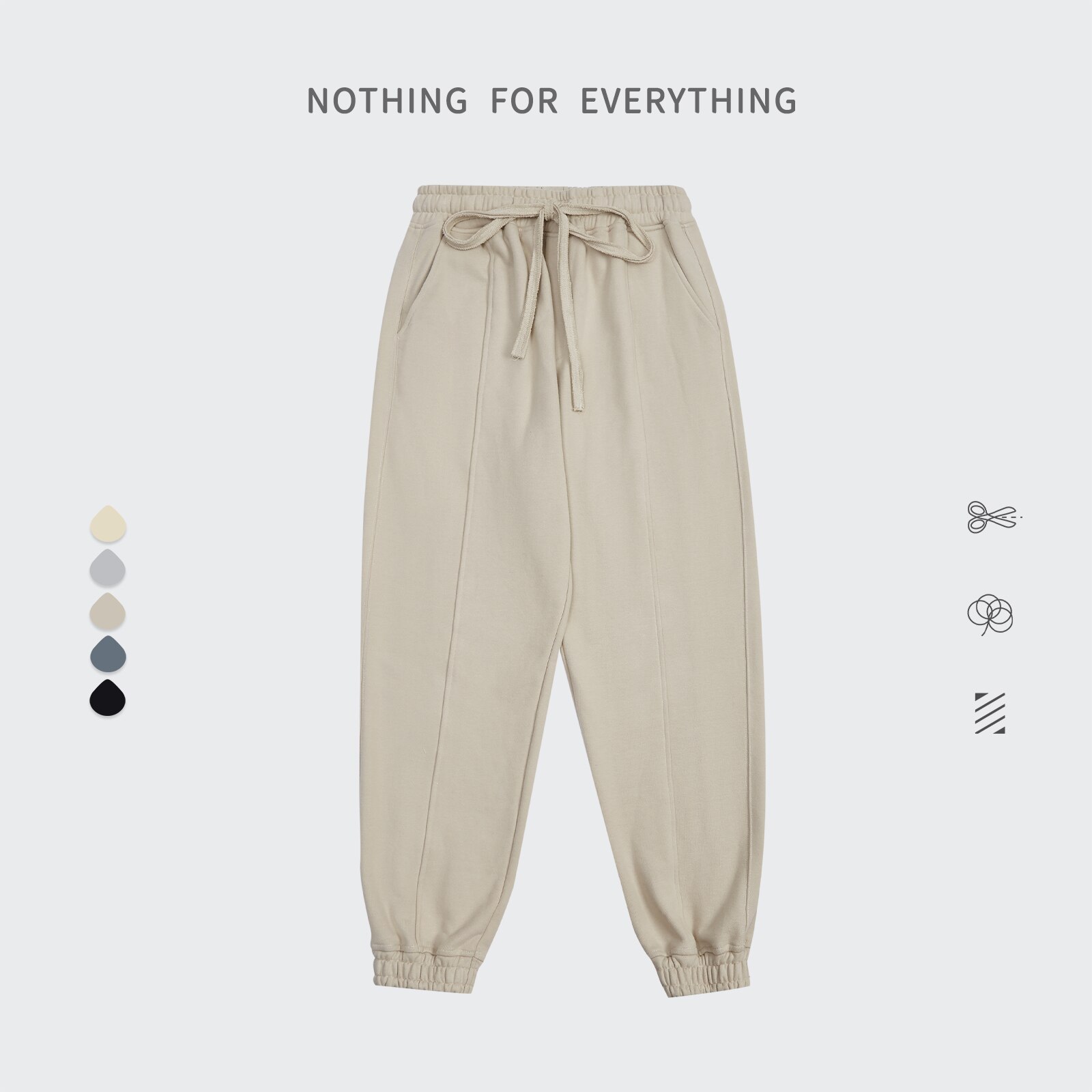 INFLATION 460gsm Heavyweight French Terry Sweatpant Unisex Trendy Leisure 100% Cotton Jogger Pants Men Track Pant