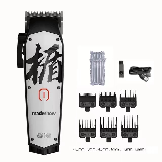 New Madeshow M5 M6 M10 Professional Cordless Hair LENCE Clipper Trimmer for Salon 7200rpm Motor D8  Carving Electric Barber