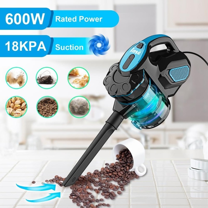 INSE I5 Household Vacuum Cleaner Power Suction Car Vacuum Cleaner Vertical Clean Vacuum Cleaner Handheld Sweeper Mopping Machine