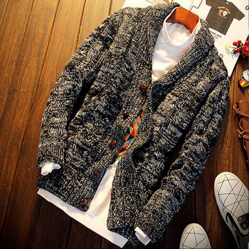 Supzoom 2022 New Arrival Top Fashion Turn-down Collar Regular Cotton Cardigan Male Casual Single Breasted Button Sweater Men
