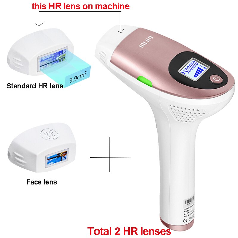 MlayT3 IPL Hair removal Epilator a Laser Permanent Hair Removal Machine Face Body 3IN1 Electric depilador a laser 500000 Flashes