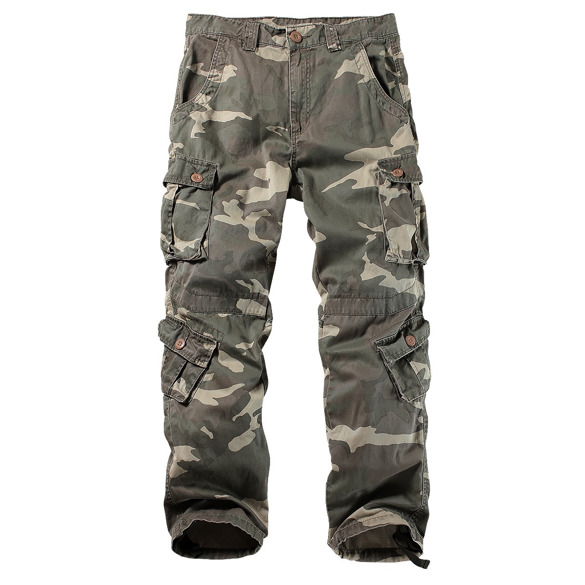8 Pockets Military Red Black Cargo Pants Men Cotton Trousers Baggy Camouflage Tactical Pants Men Casual  Big Size 38 44 overalls