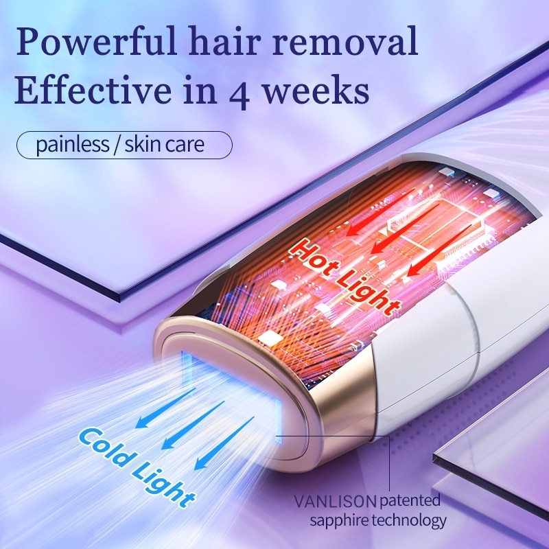 VANLISON Sapphire Painless Ice Feeling Permanent Epilator Best Laser Hair Removal Home Devices Full Body Bikini Dropshipping
