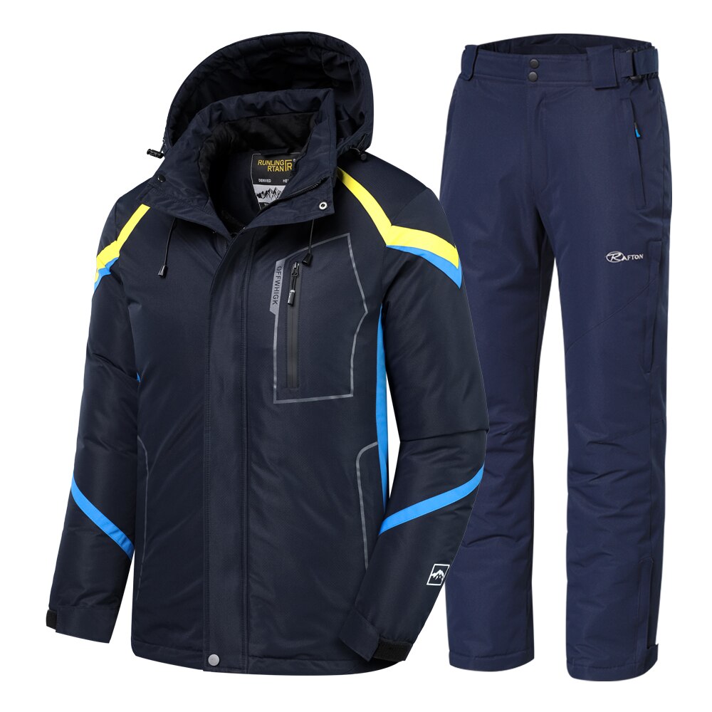 Men Winter New Outdoor Jet Ski Premium Snow Warm Parkas Jacket Coat Men's Outwear Casual Hat Waterproof Thick Fleece Parka Men