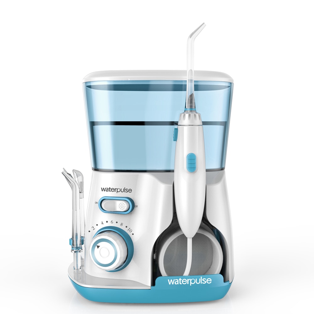 Waterpulse Electric Oral Irrigator Dental Cleaning Teeth Whitener Water Jet Flosser 800ML Tank Dentistry Tooth Brush Cleaner