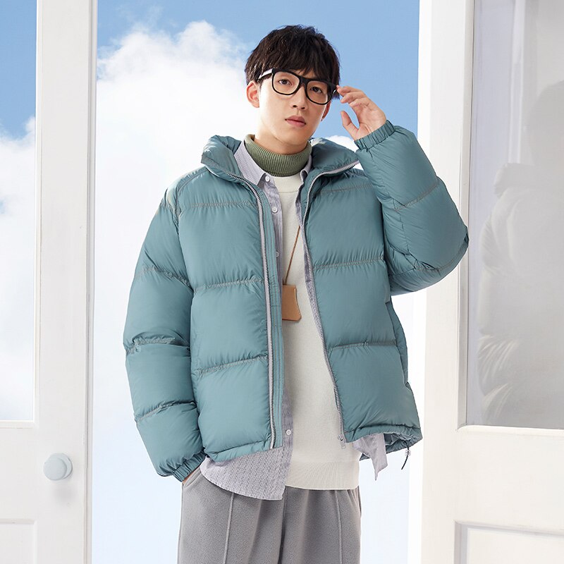SEMIR Lightweight Down Jacket Men Winter Stand-Up Collar Cloud Couple Clothes Thick Coat Brand Winter Clothes