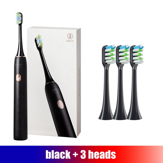 SOOCAS New Upgraded X3U Sonic Electric Toothbrush Soocare Ultrasonic Automatic Fast chargeable Adult With 7 Tooth Brush Heads