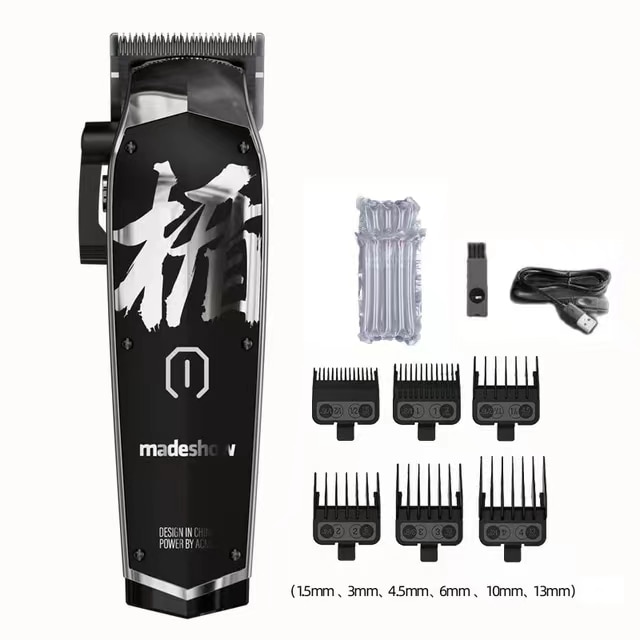 New Madeshow M5 M6 M10 Professional Cordless Hair LENCE Clipper Trimmer for Salon 7200rpm Motor D8  Carving Electric Barber