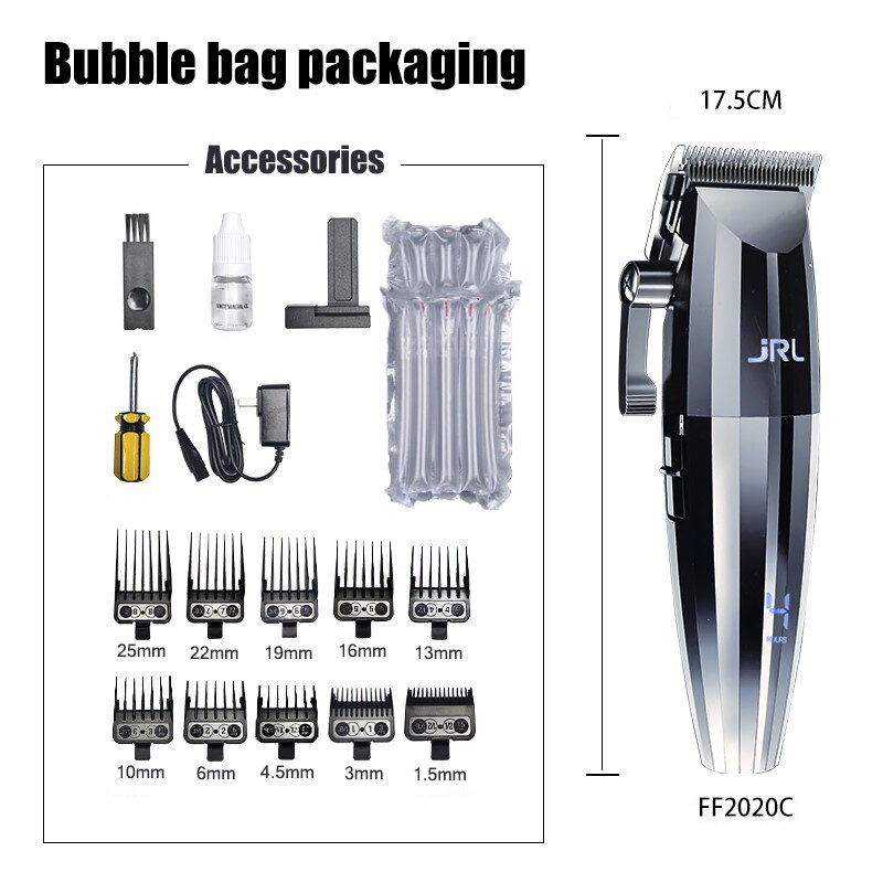 Barber POP Professional Hair Trimmer Black Gold Three-piece Hair Salon Oil Head Gradual Hair Clipper Razor Trimming Hair Cutting