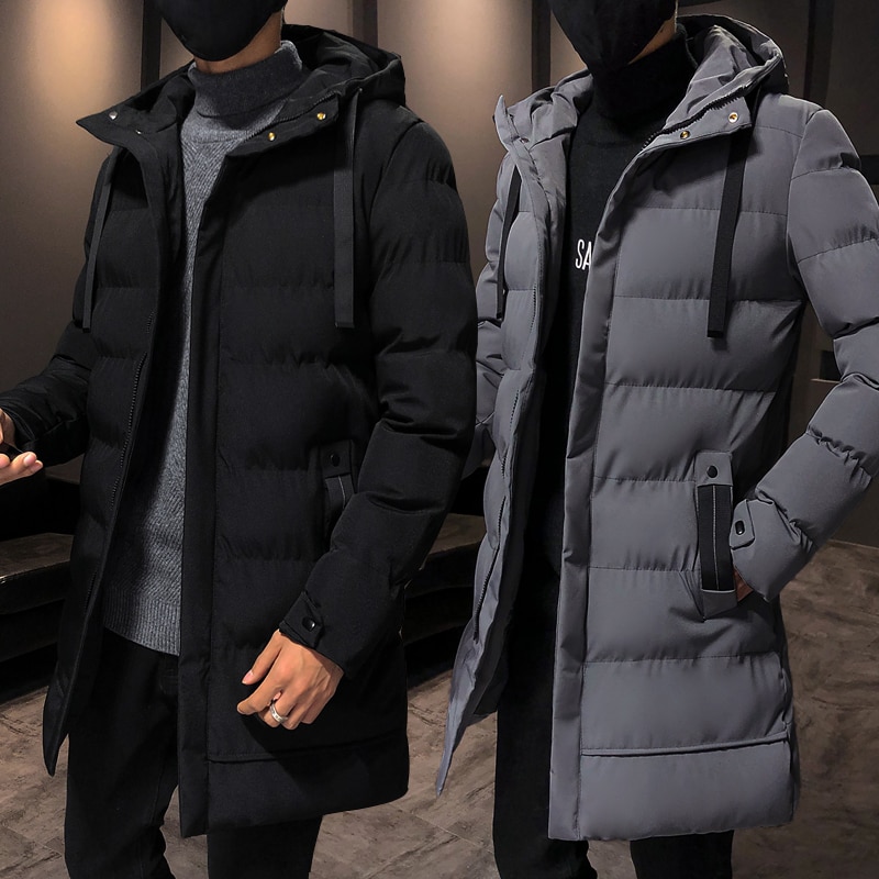 Varsanol New Men's Parkas Long Cotton Winter Jacket Coat For Men Brand Bomber Jacket Thick Parka Homme Warm Tops -20 Degree